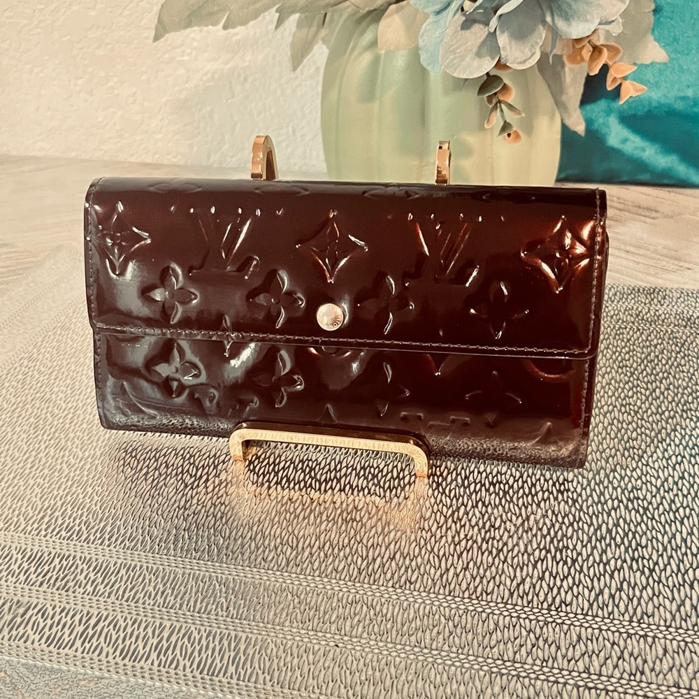 Louis Vuitton purple vernis Patent Leather Clutch wallet - Picture 2 of 13